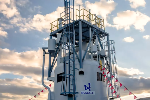 NuScale SMR upper module facility mockup