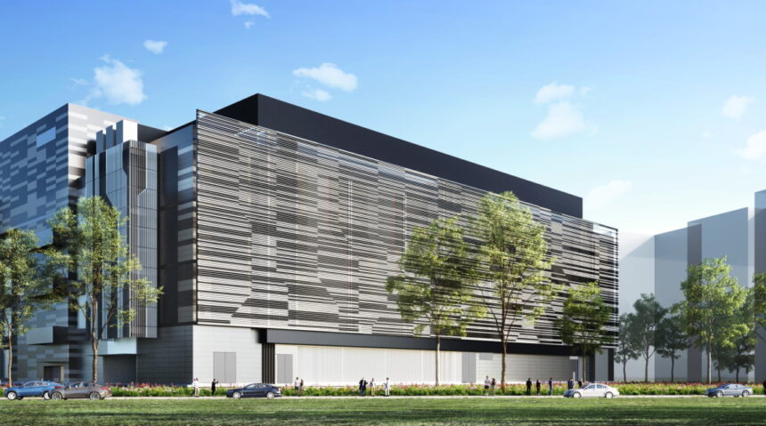 A rendering of the Goodman Tsukuba Data Center campus in Tokyo, Japan