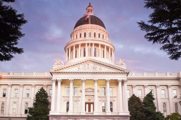 California state capitol building in Sacramento