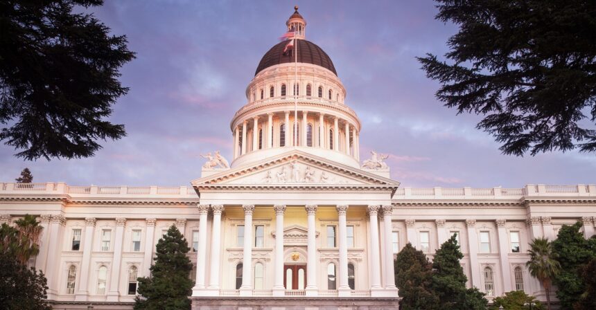 California state capitol building in Sacramento