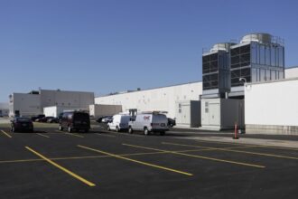 A data center at 2425 Busse Road in Elk Grove Village, Illinois, has sold for $83.5 million. (CoStar)