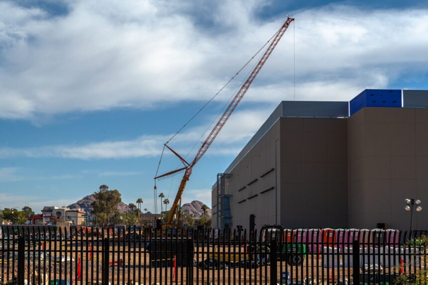 A data center under construction in Phoenix, Arizona