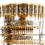 Cryogenic microwave setup used for quantum device measurements.