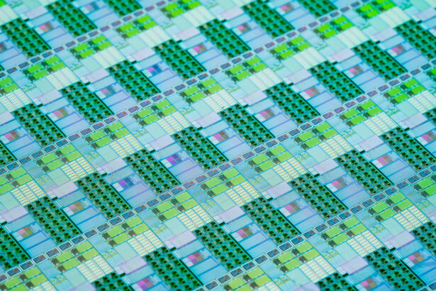 Silicon Wafers and Microcircuits,slice of semiconductor material
