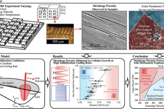 Shrinkage porosity identified in laser powder bed fusion additive manufacturing