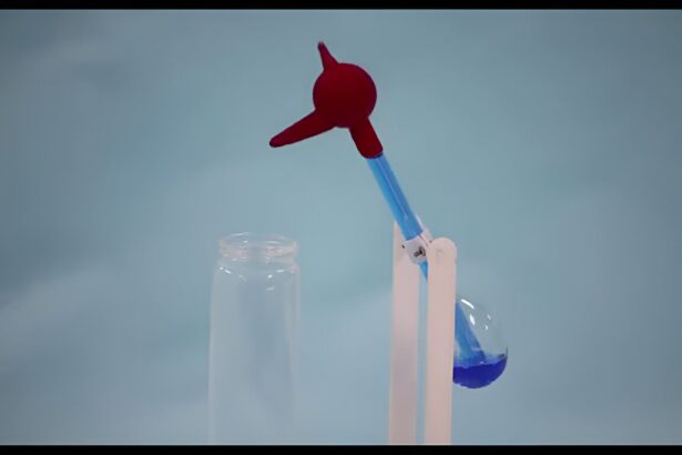 An electricity generator inspired by the drinking bird toy powers electronics with evaporated water