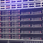 Rack mount server equipment in data center