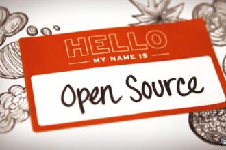 hello my name is open source nametag