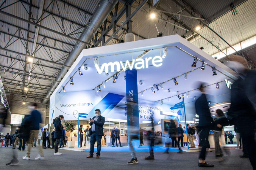 VMWare booth at Mobile World Congress Barcelona 2022