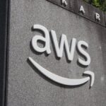 AWS logo on wall