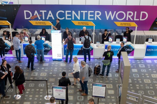 dcw 2023 registration desk from above