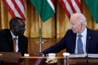 William Ruto and Joe Biden at the White House on May 22