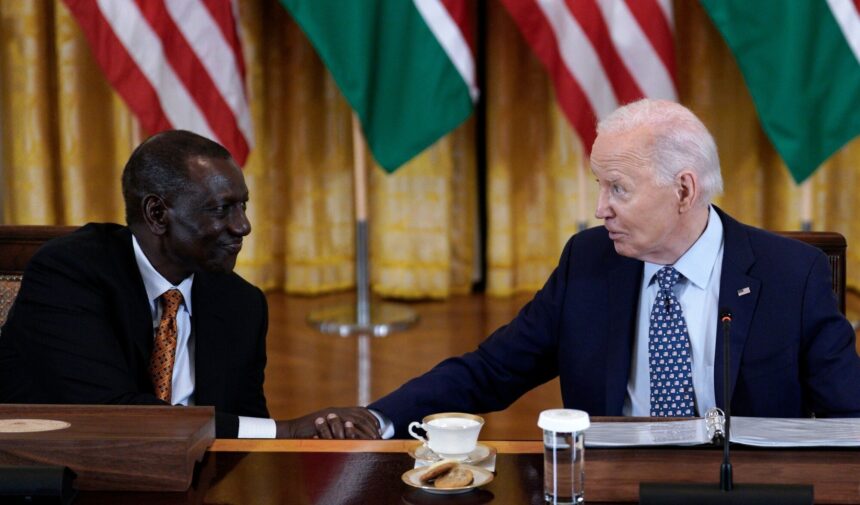 William Ruto and Joe Biden at the White House on May 22