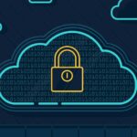 neon style cloud security illustration