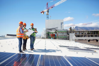 Data center site negotiators at a data center facility