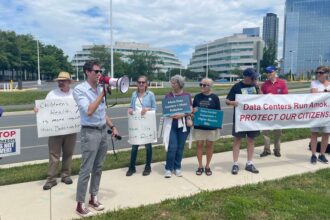 Dozens rally against Virginia's 'unchecked' expansion of data centers