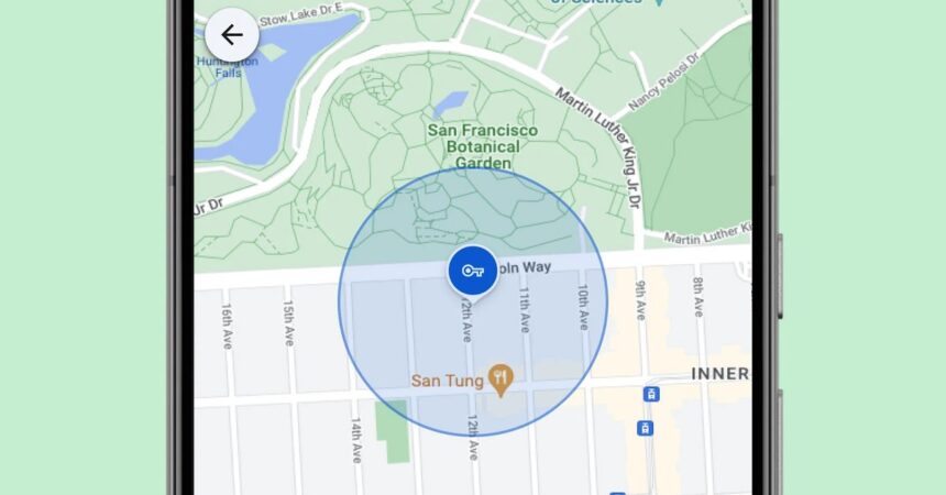 Android’s Find My Device interface tracking a lost device on a Google Pixel smartphone.