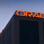 Oracle logo on building