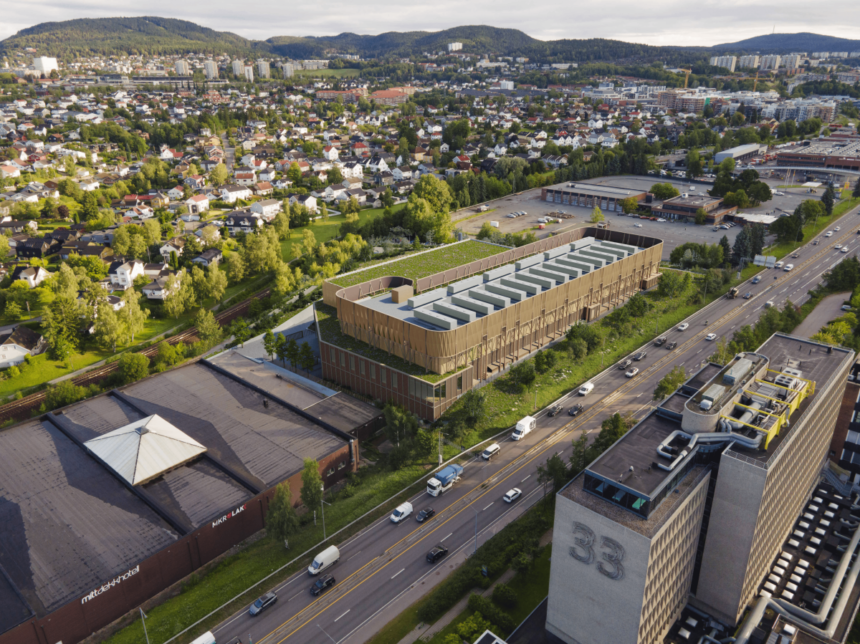 New datacentre doubles as a green urban space in the heart of Oslo