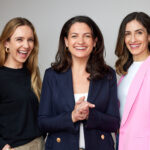 Mettacool Co-CEOs Molly Dewey (L) and Natalie Eicher (R) with Meggie Palmer, CEO and Co-Founder, PepTalkHer (Center)