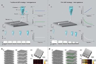 Researchers develop novel 3D printing strategy with controllable gradients porous structures