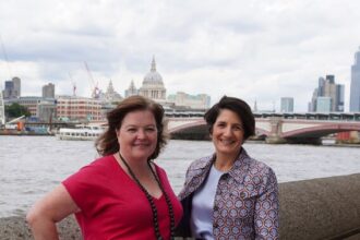 Dr. Grace Kite, Founder of Magic Numbers (left) and Nancy Smith, President and CEO at Analytic Partners (right)