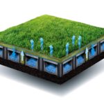 Artificial turf with an integrated subsurface water storage system could make sports courts cooler, safer to play on