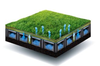 Artificial turf with an integrated subsurface water storage system could make sports courts cooler, safer to play on