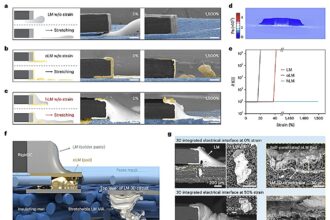 Flexible, permeable and 3D integrated electronic skin combines liquid metal circuits with fibrous substrates