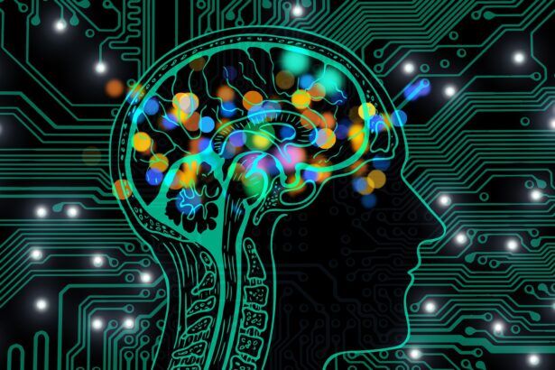 Graphic of human mind depicting artificial intelligence.