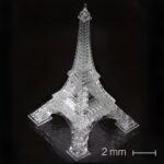 Novel process for 3D-printing macro-sized fused silica parts with hi-res features