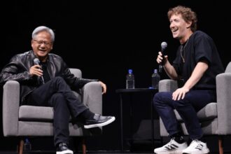 Nvidia CEO Jensen Huang and Mark Zuckerberg Tout Their Vision for AI