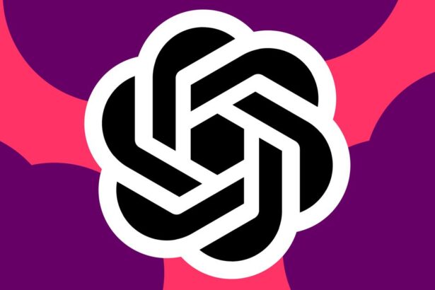 Vector illustration of the Chat GPT logo.