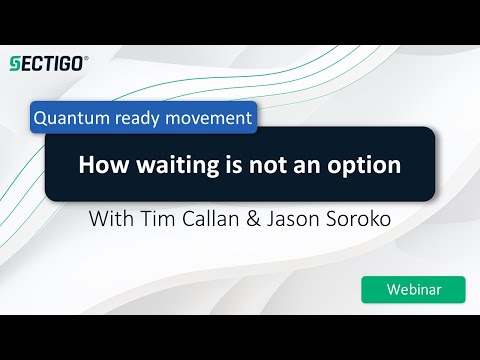 Quantum Readiness: Why Waiting is Not an Option