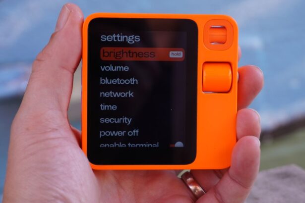 A photo of the Rabbit R1.