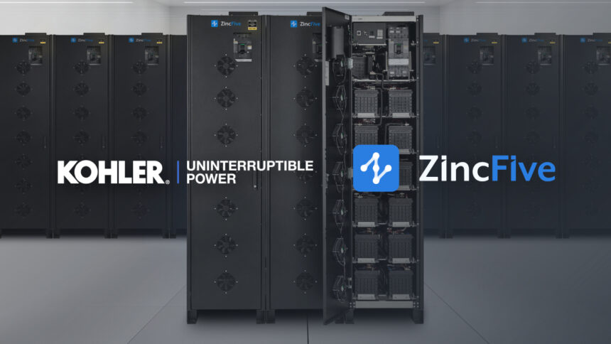 Kohler & ZincFive to offer nickel-zinc energy storage solutions