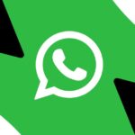 WhatsApp logo on a green, black, and white background