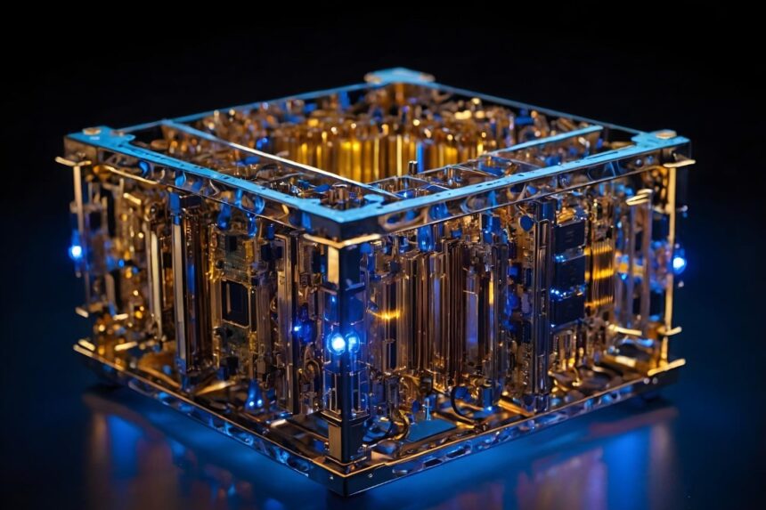 Futuristic Quantum Computing Circuitry