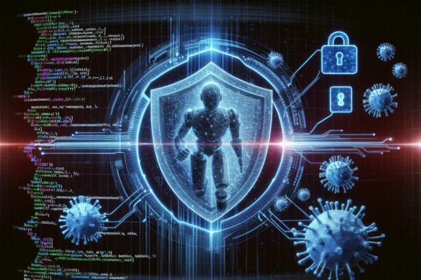 Image of a digital bot illustrating the potential of generative AI (GenAI) to improve cybersecurity, according to a CrowdStrike survey analysing the attitudes of cyber security professionals towards artificial intelligence tools.