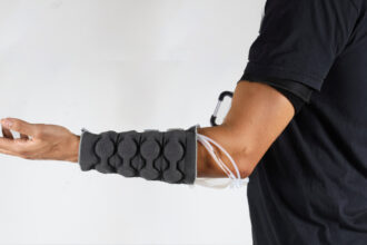 New knit haptic sleeve simulates realistic touch