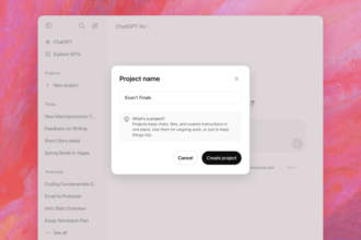 OpenAI launches ChatGPT Projects, letting you organize files, chats in groups