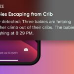 Wyze Descriptive Alerts, describing three babies trying to escape their cribs.