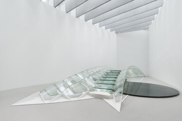 A 30-foot-long glass bridge blends ancient wisdom with cutting-edge design