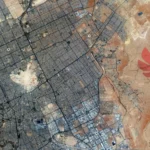 Satellite image of Riyadh, illustrating article on Quant and Huawei's partnership.
