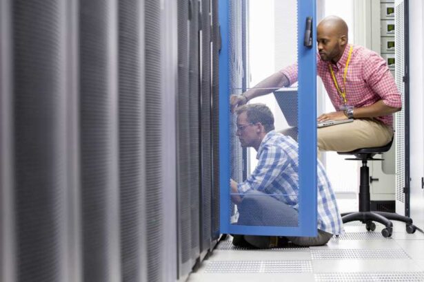 tech workers in data center outsourcing