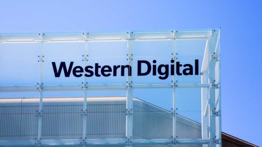 Western Digital signage on building