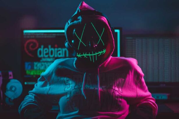 Linux Hacker Girl w Mask 16z9