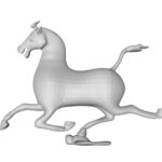 3D printing with tunable color creates microscale replica of famous statue