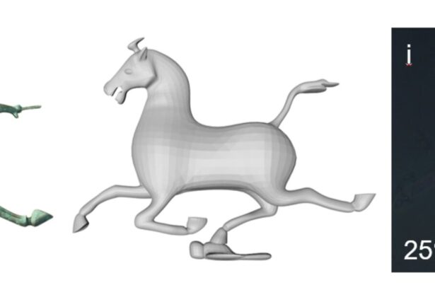 3D printing with tunable color creates microscale replica of famous statue