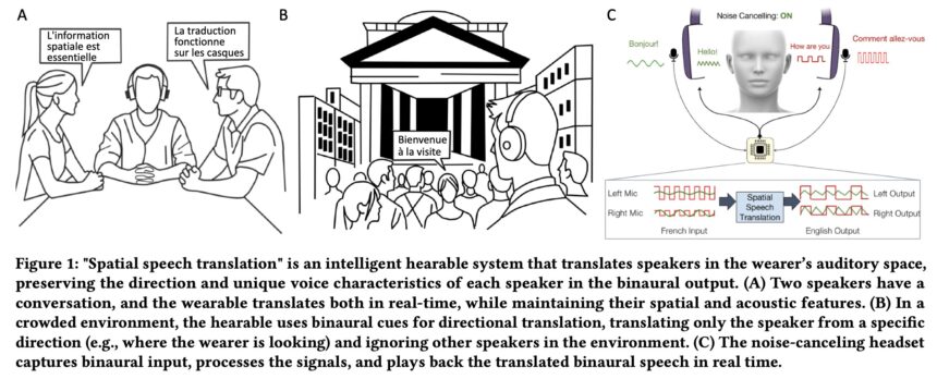 AI-powered headphones offer group translation with voice cloning and 3D spatial audio